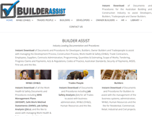 Tablet Screenshot of builderassist.com.au